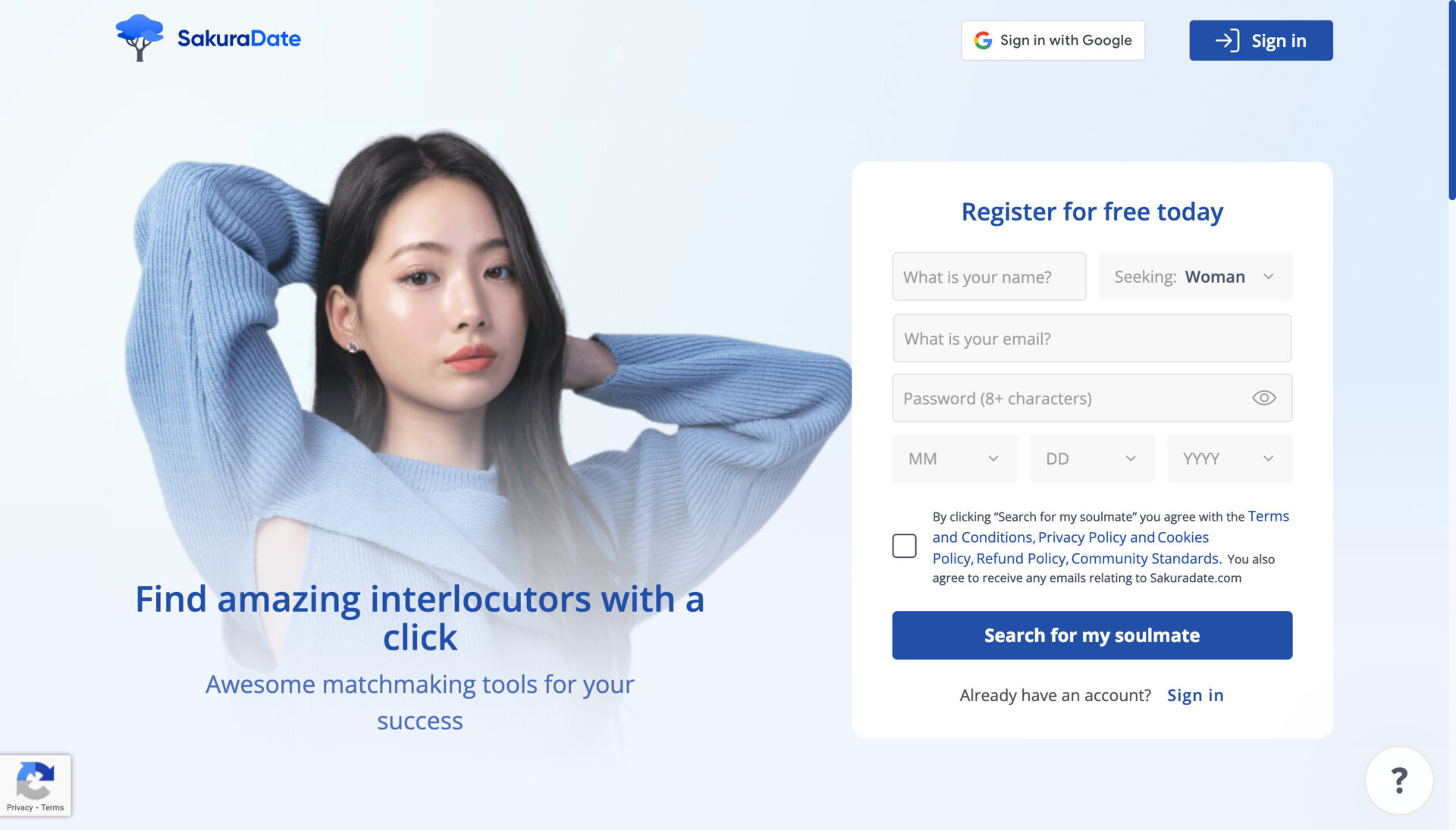 SakuraDate dating site