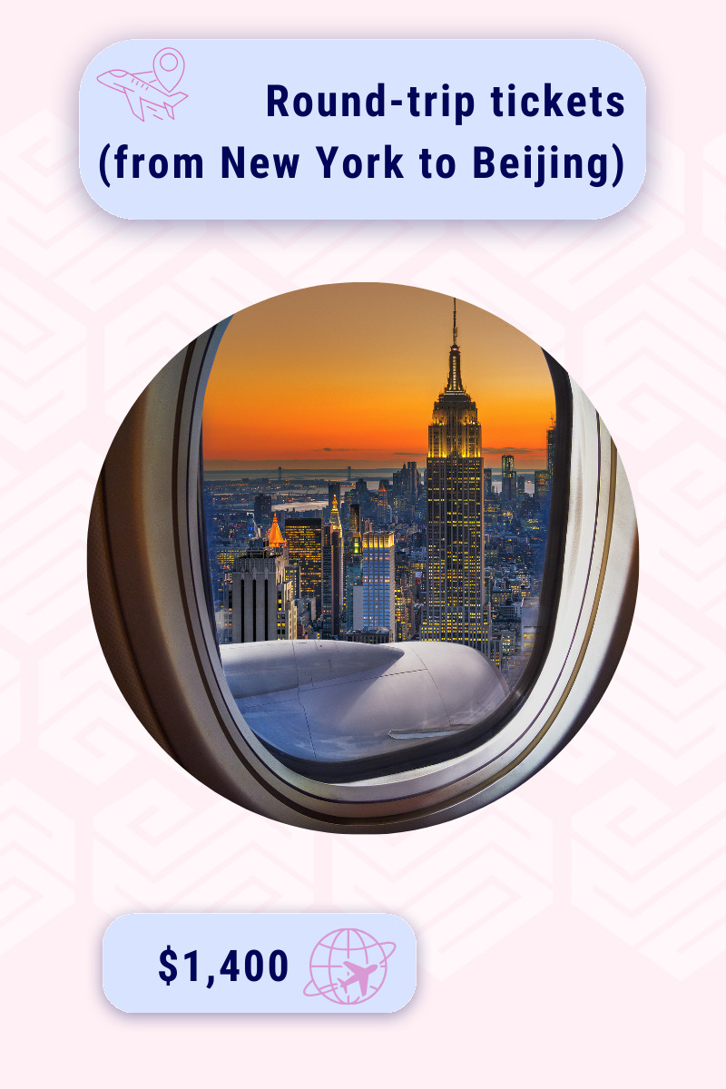 Tickets from the United States to China
