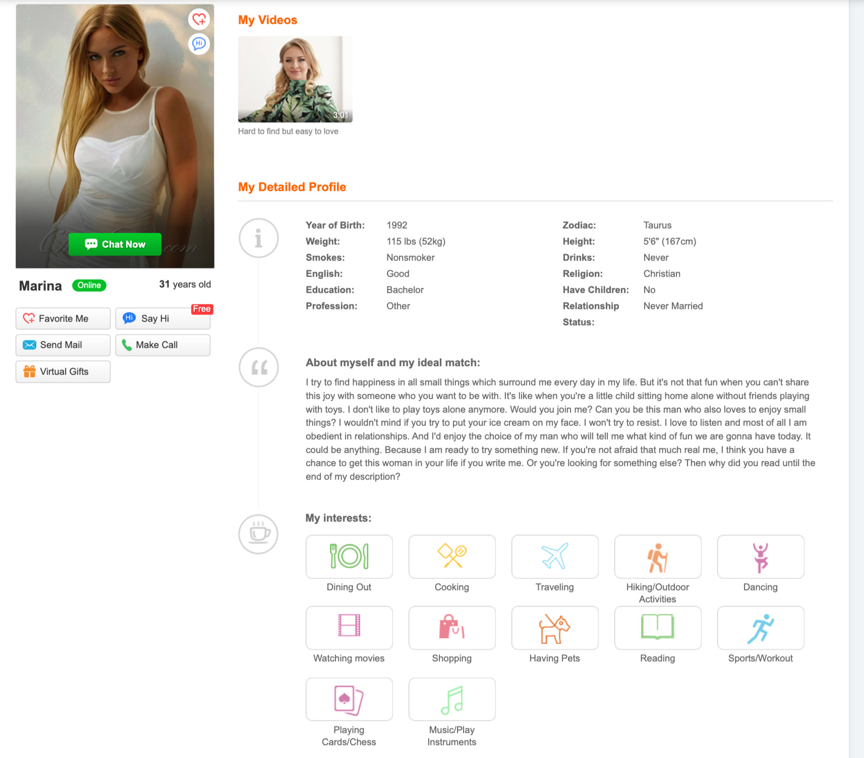 UkraineBrides4you profile