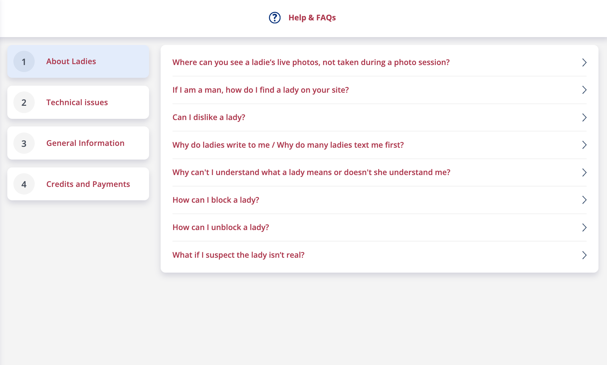 FAQ section at LatiDate